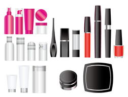 空白化妝品包裝與珠寶首飾的矢量包裝設(shè)計(jì)藝術(shù)